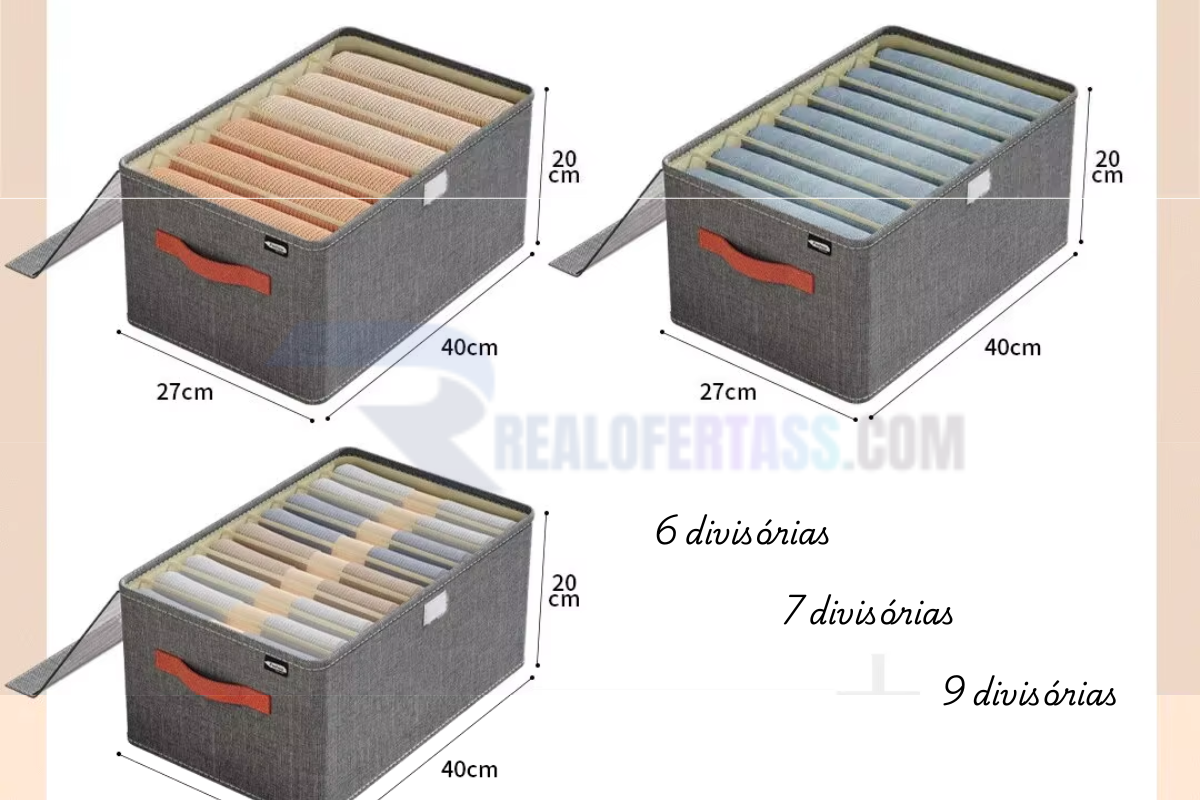 Caixa Organizadora com Divisórias