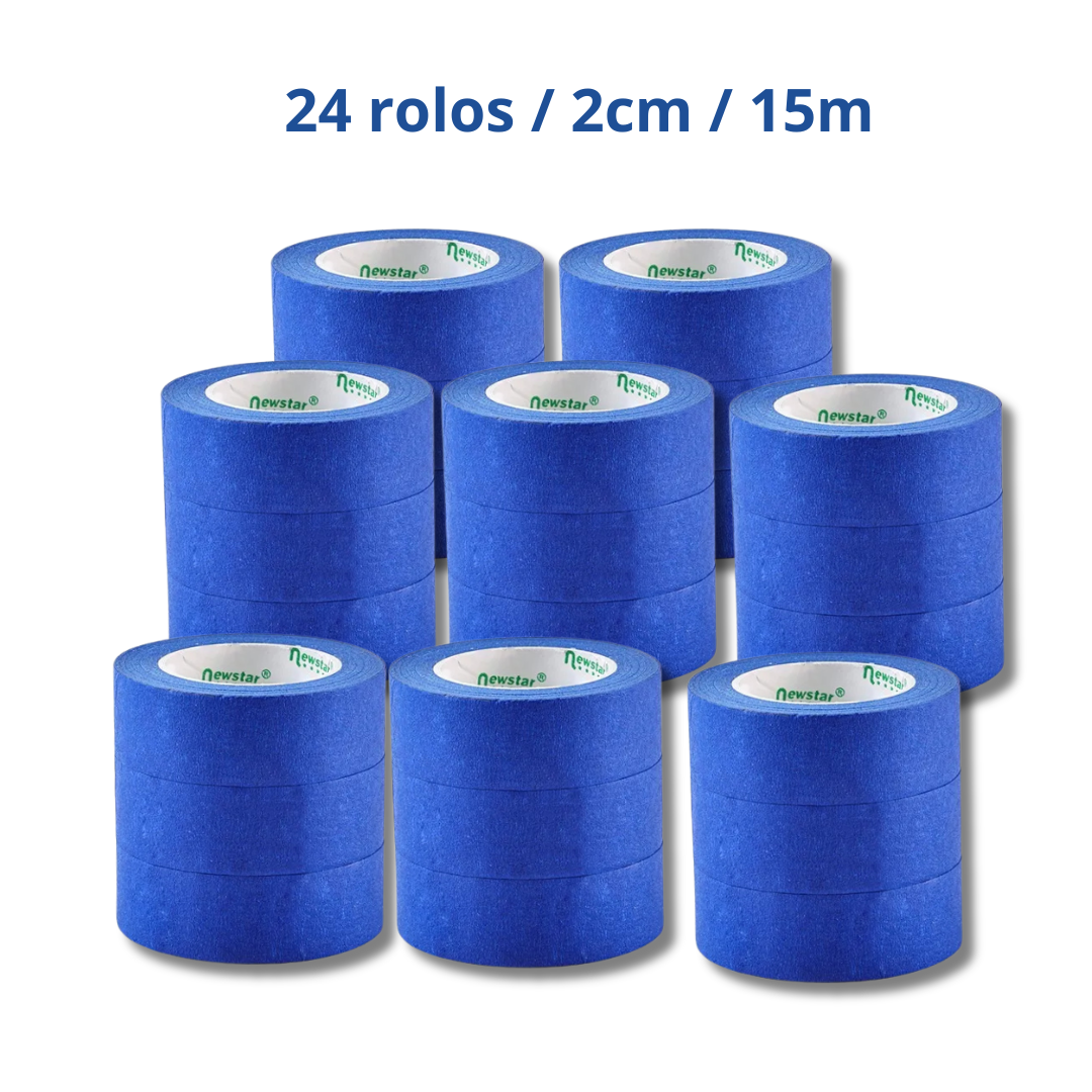 Fita Crepe Azul para Construção e Pintura [Compre Mais e Pague Menos]