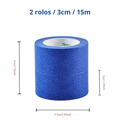 Fita Crepe Azul para Construção e Pintura [Compre Mais e Pague Menos]