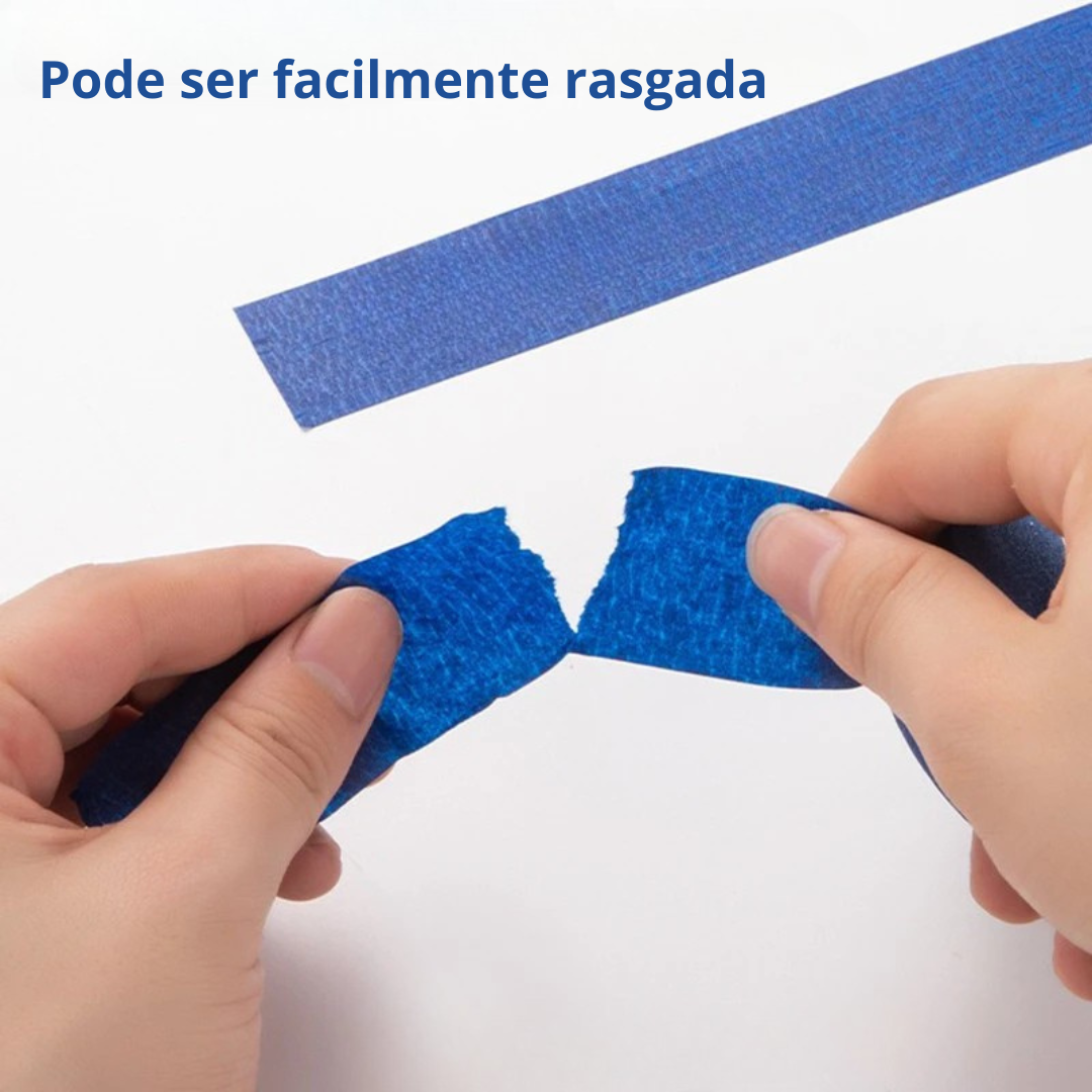 Fita Crepe Azul para Construção e Pintura [Compre Mais e Pague Menos]