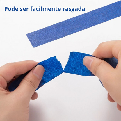Fita Crepe Azul para Construção e Pintura [Compre Mais e Pague Menos]