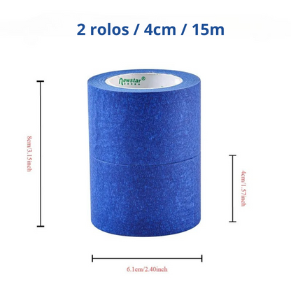Fita Crepe Azul para Construção e Pintura [Compre Mais e Pague Menos]