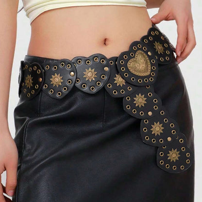 Cinto formato coração estilo vintage da moda
