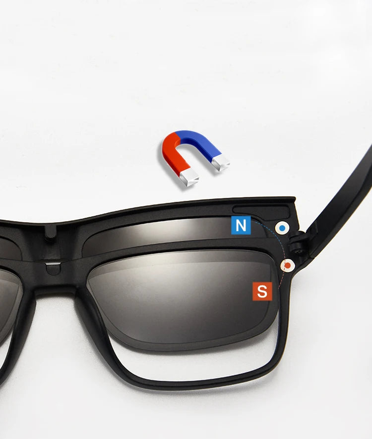 Óculos de Sol Magnético 6 em 1