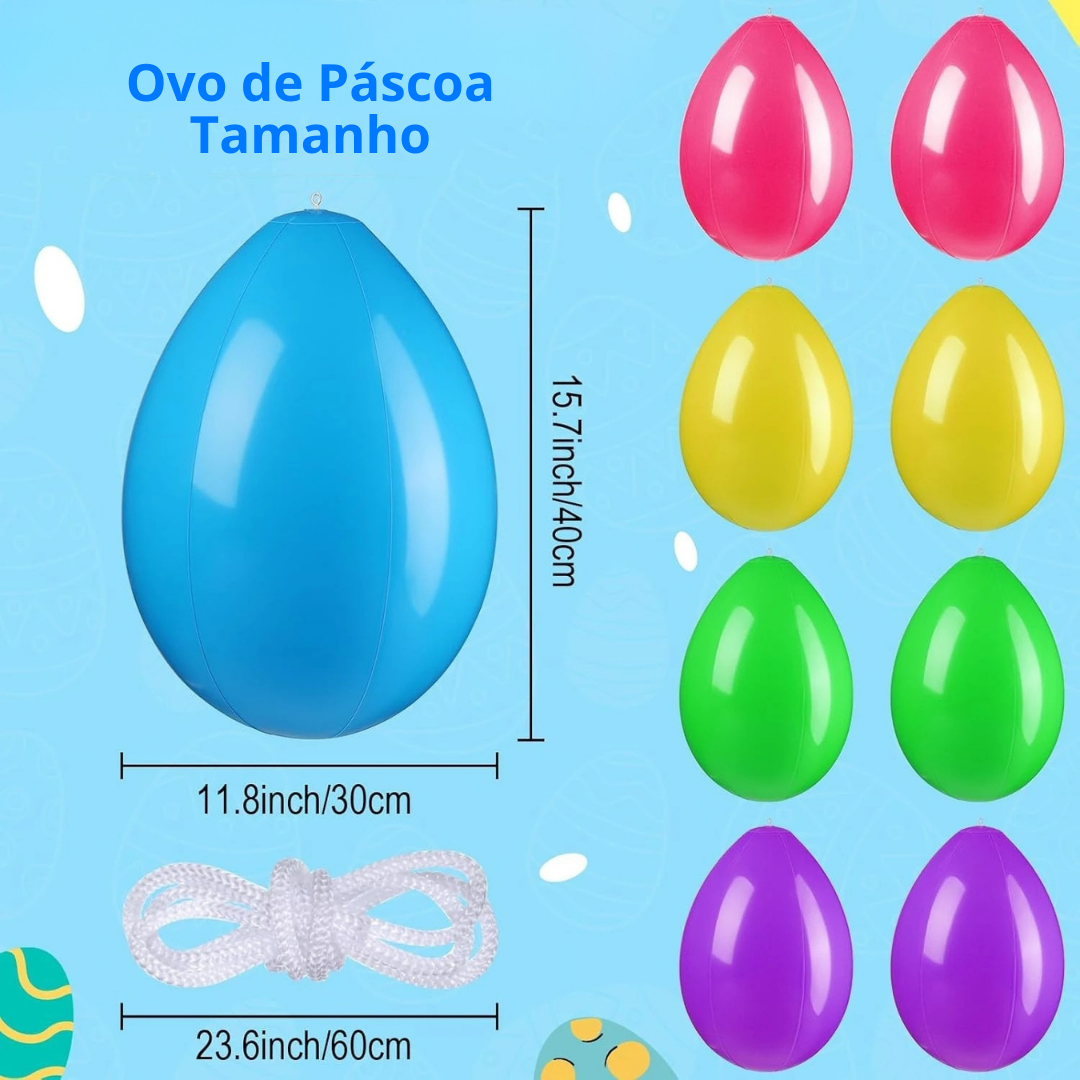 Ovo de Páscoa Inflável - Decoração [COMPRE 1 LEVE 3]