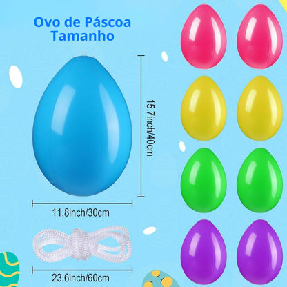 Ovo de Páscoa Inflável - Decoração [COMPRE 1 LEVE 3]
